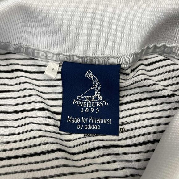 Adidas Polo Men’s 2XL Striped Golf Shirt Pinehurst US Open 2014 Climalite White - Picture 3 of 9